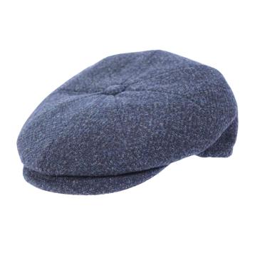 Coppola inglese uomo tinta unita made in italy