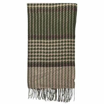 Sciarpa donna motivo pied de poule in poliestere verve