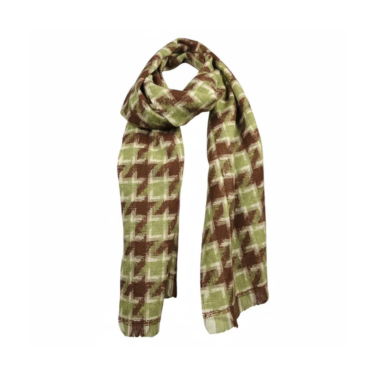 Sciarpa donna motivo pied de poule in poliestere Verve