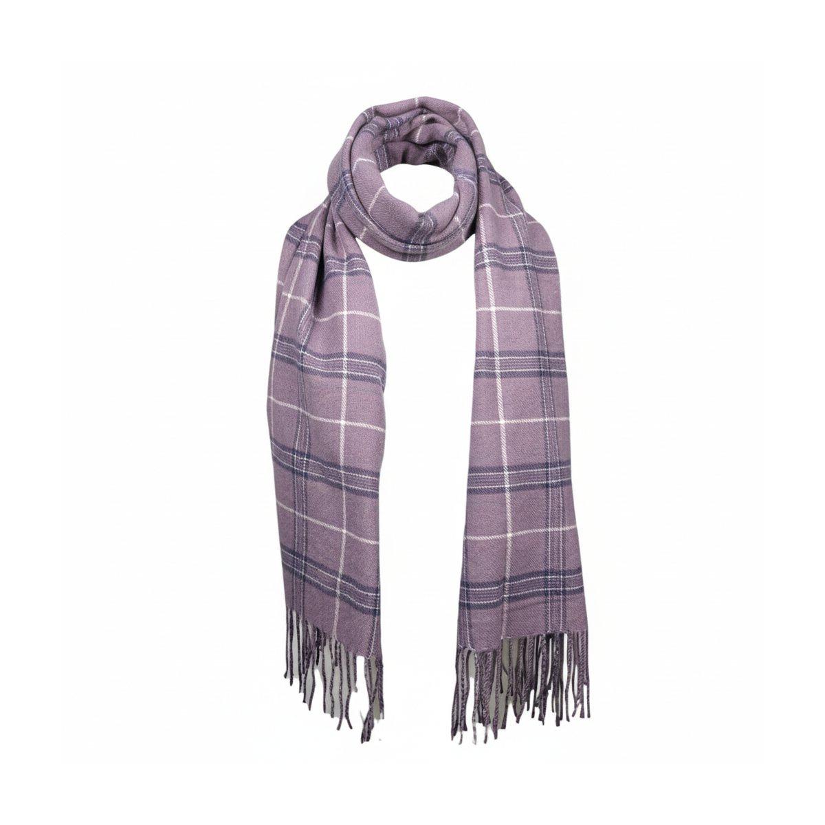 Sciarpa donna a quadri in poliestere Verve