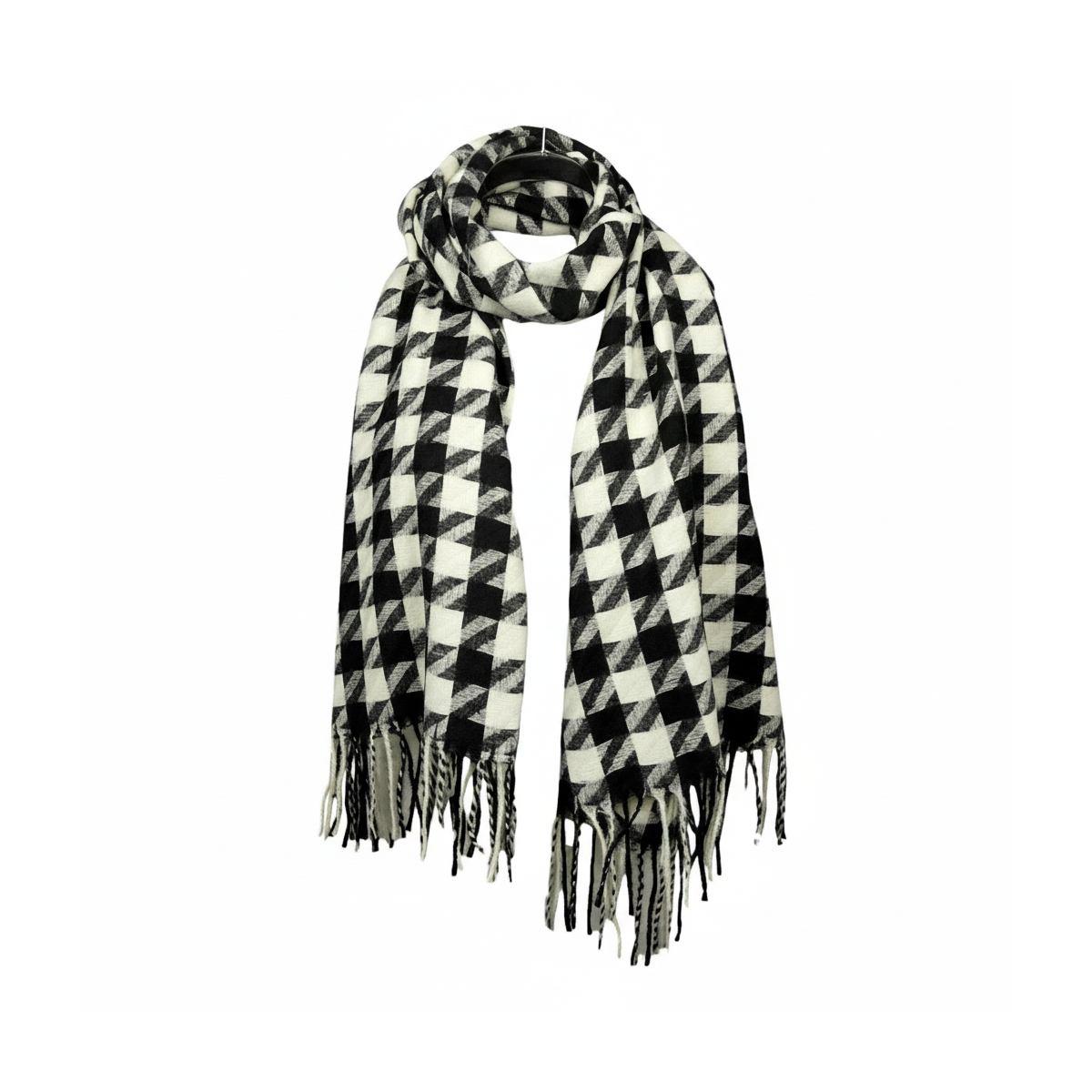 Sciarpa donna motivo pied de poule in poliestere Verve