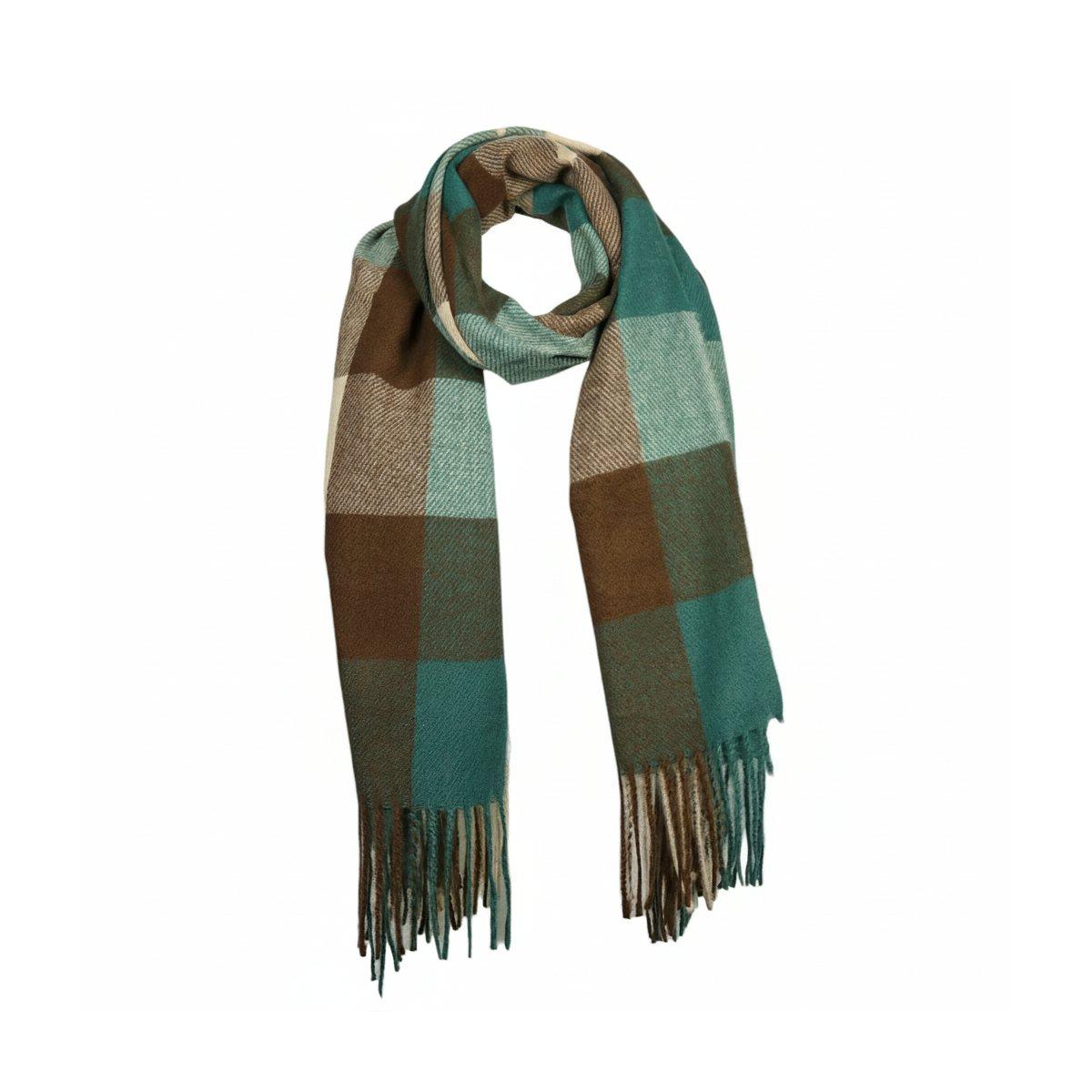 Sciarpa donna a quadri in poliestere Verve
