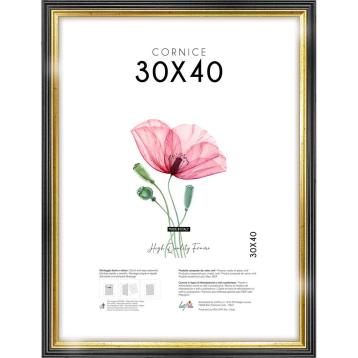 Cornice portafoto black gold 30x40 cm Lupia