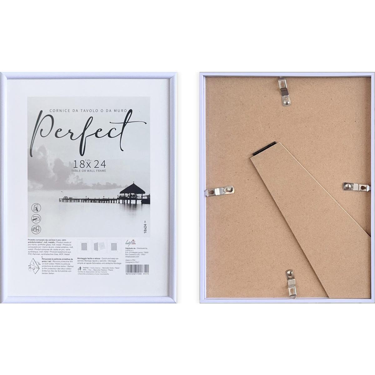 Cornice portafoto Perfect in crilex A4 21x29,7 cm bianco Lupia