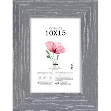 Cornice portafoto Shabby Chic 10x15 cm grigio Lupia