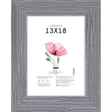 Cornice portafoto Shabby Chic 13x18 cm grigio Lupia