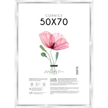 Cornice portafoto White Silver 50x70 cm Lupia
