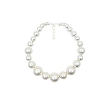 Collana donna con perledi vetro c63