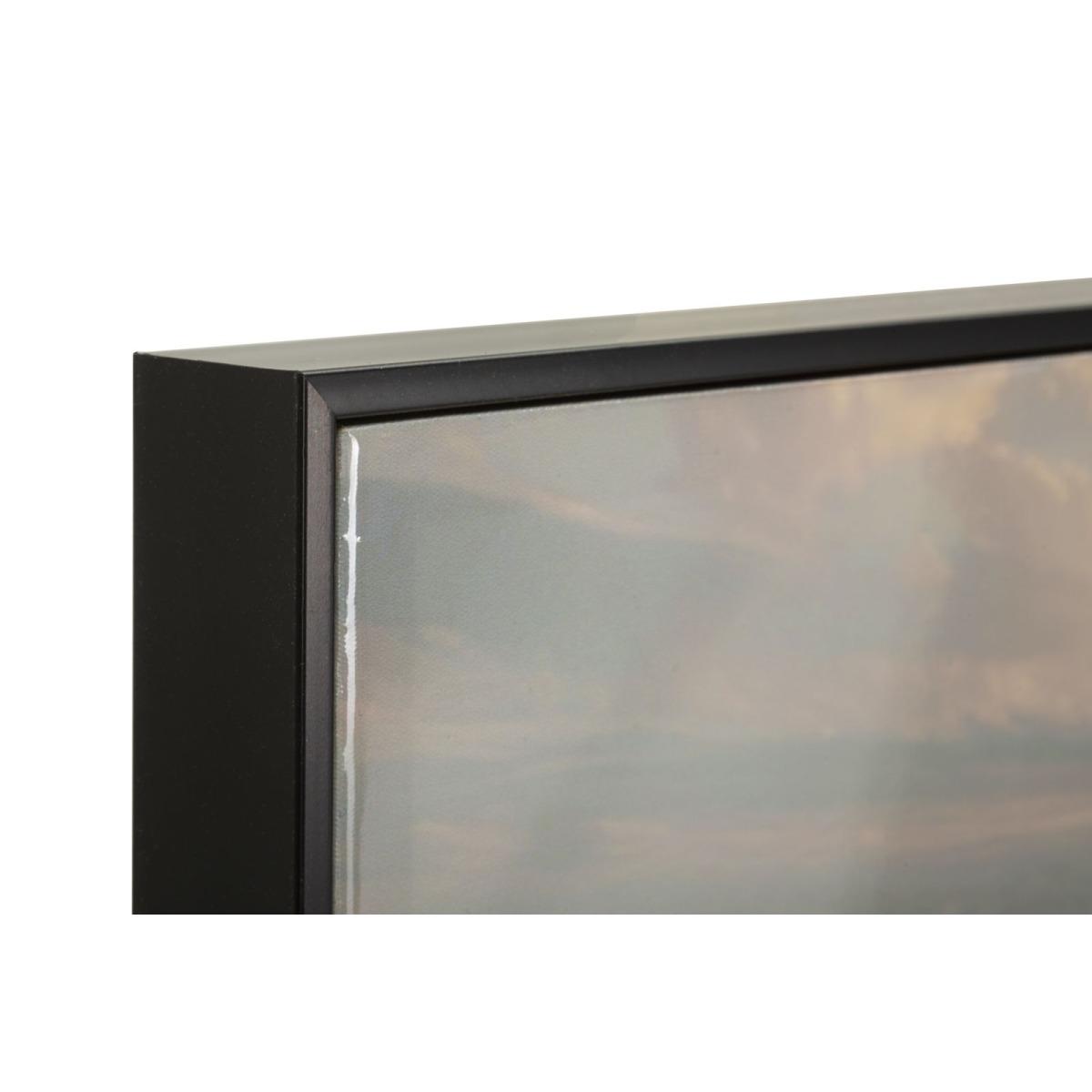 Stampa dipinta su tela laccata beach c/cornice -b- cm 152x4x52