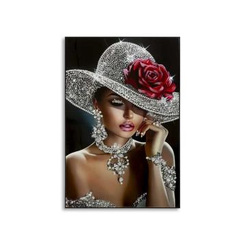 Stampa dipinta su tela laccata orleans -a- cm 102x4,5x152