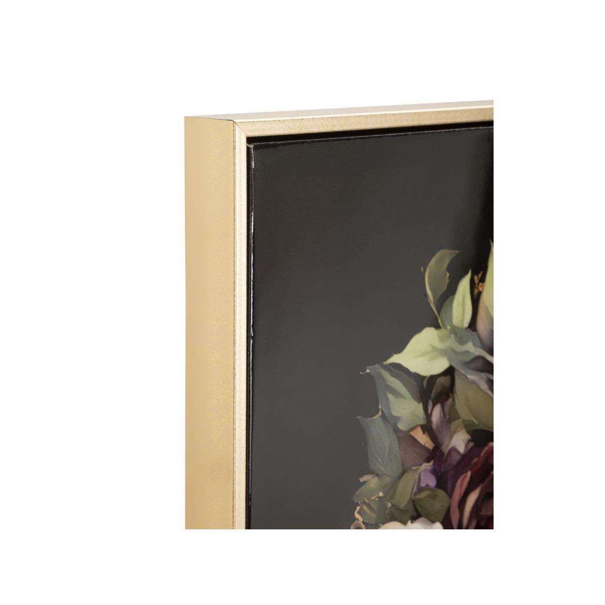 Stampa dipinta su tela laccata persian c/cornice -a- cm 62x3,5x92