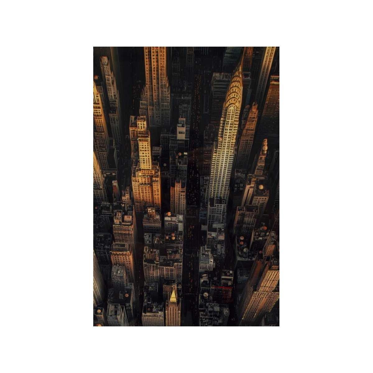 Stampa su tela laccata new york c/cornice -a- cm 72x4x102