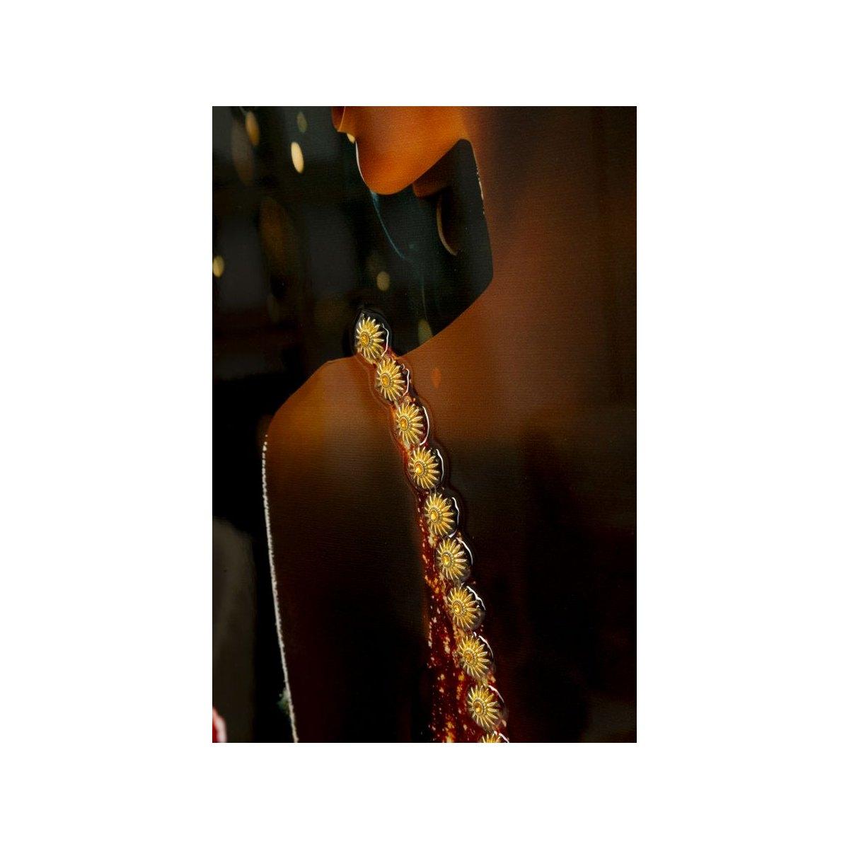 Stampa decorata su tela laccata c/cornice illumy -b- cm 62x3,5x92