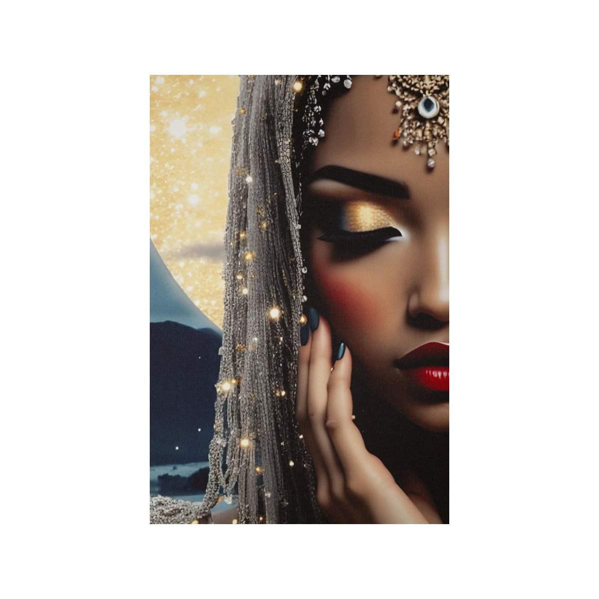 Stampa c/led su tela laccata c/cornice venus cm 70x4x100 alimentazione batterie