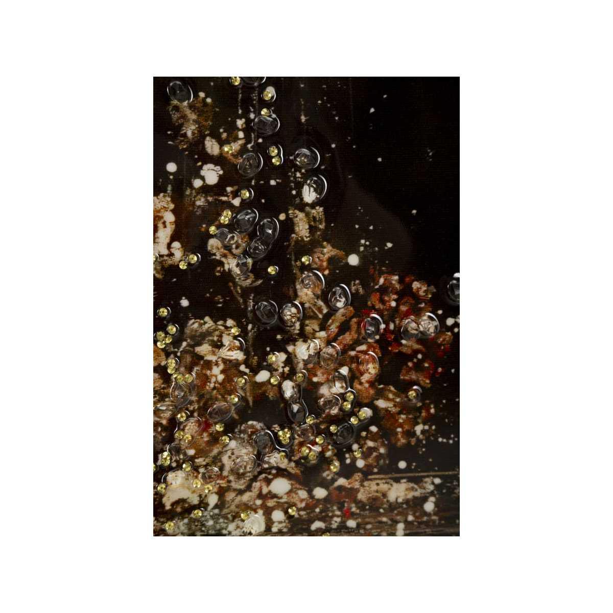 Stampa decorata su tela laccata c/cornice maternity -a- cm 60x3,5x90