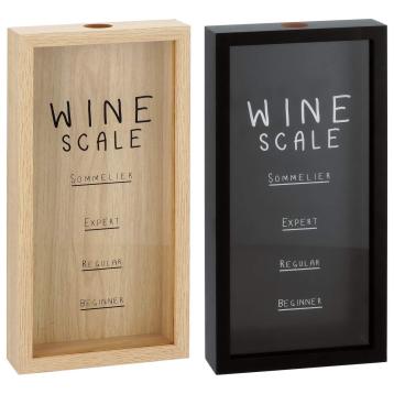 Porta tappi in mdf e vetro 15x4xh30 cm