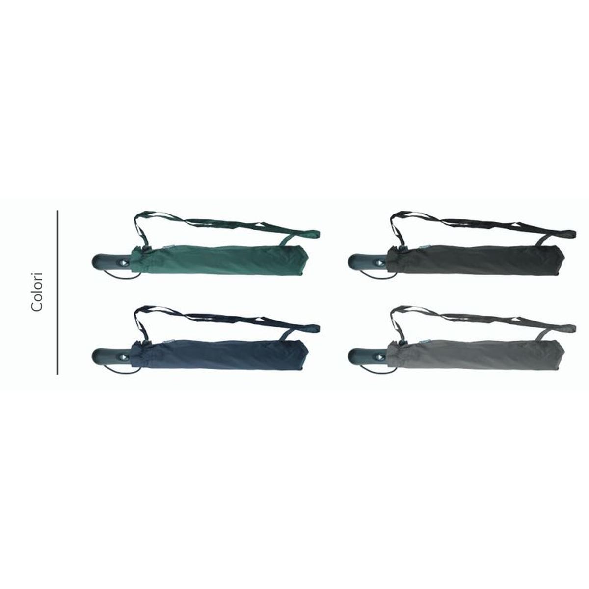 Ombrello con apertura automatica jumbo in poliestere tinta unita antivento Blue Drop