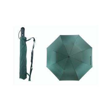 Ombrello con apertura automatica jumbo in poliestere tinta unita antivento Blue Drop