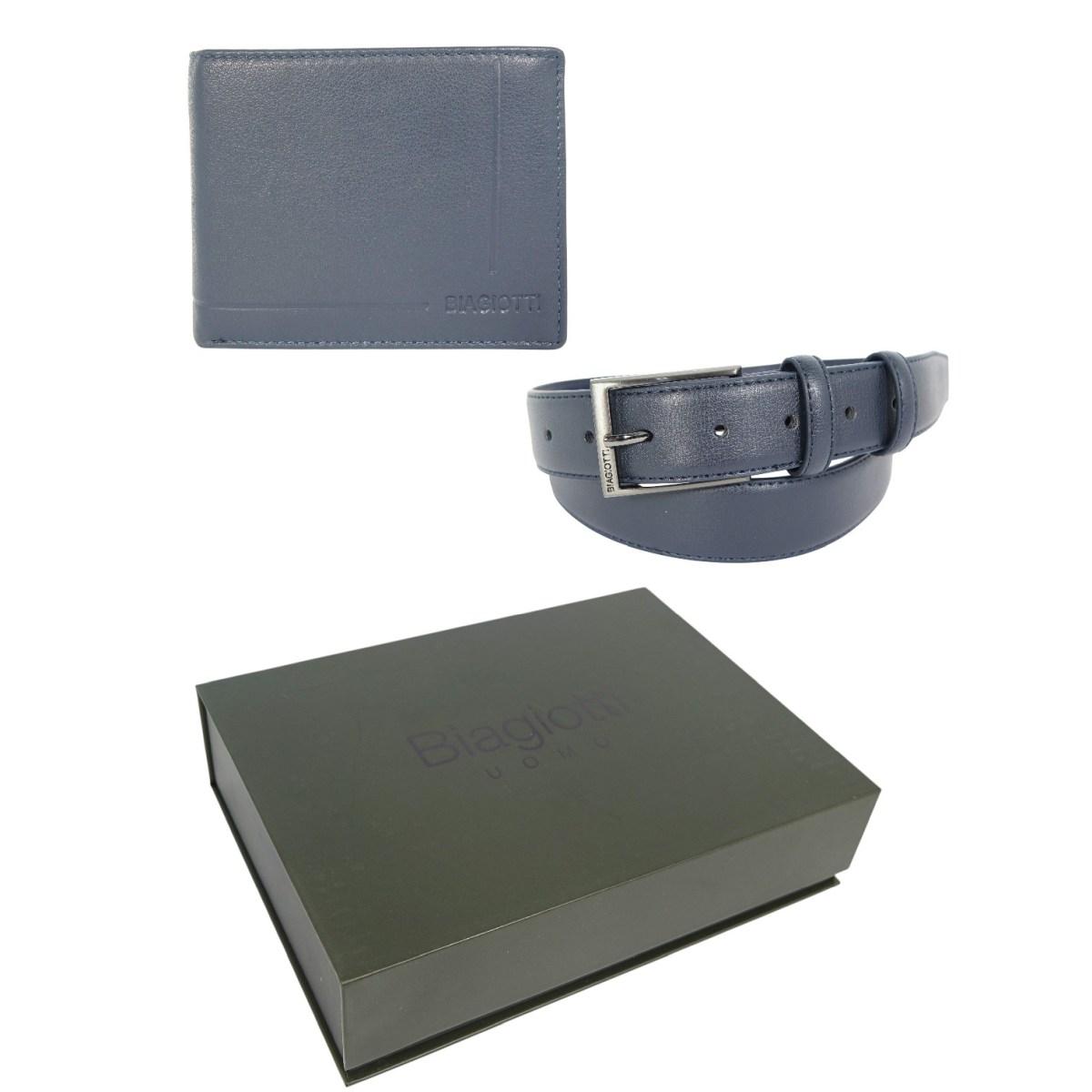Set uomo portafogli e cintura in confezione regalo Laura Biagiotti