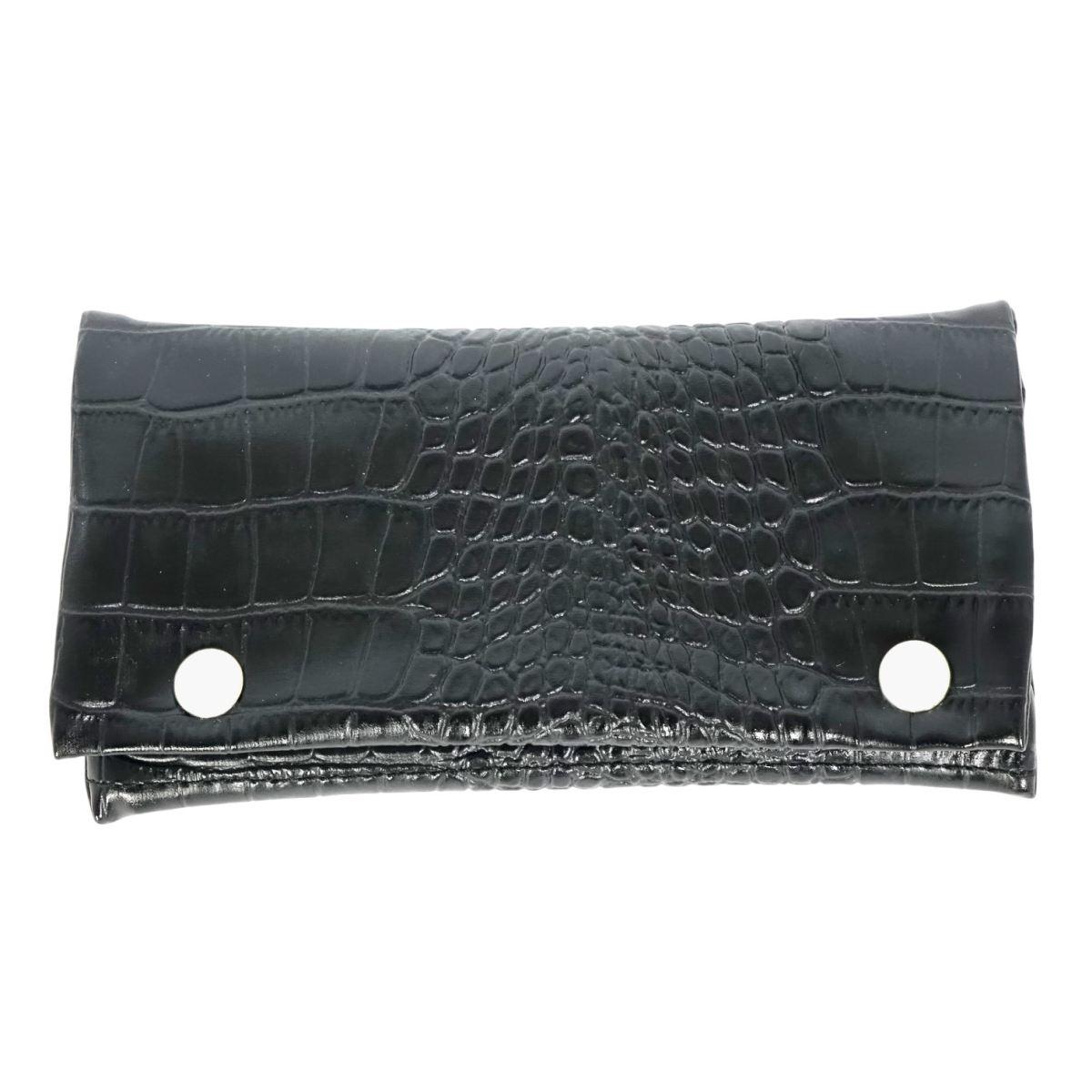 Portatabacco/Portafogli in ecopelle stampa coccodrillo Capoverde Made in Italy