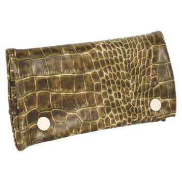 Portatabacco/Portafogli in ecopelle stampa coccodrillo Capoverde Made in Italy