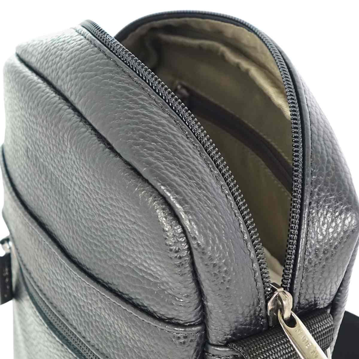 Tracolla uomo in vera pelle Capoverde Made in Italy