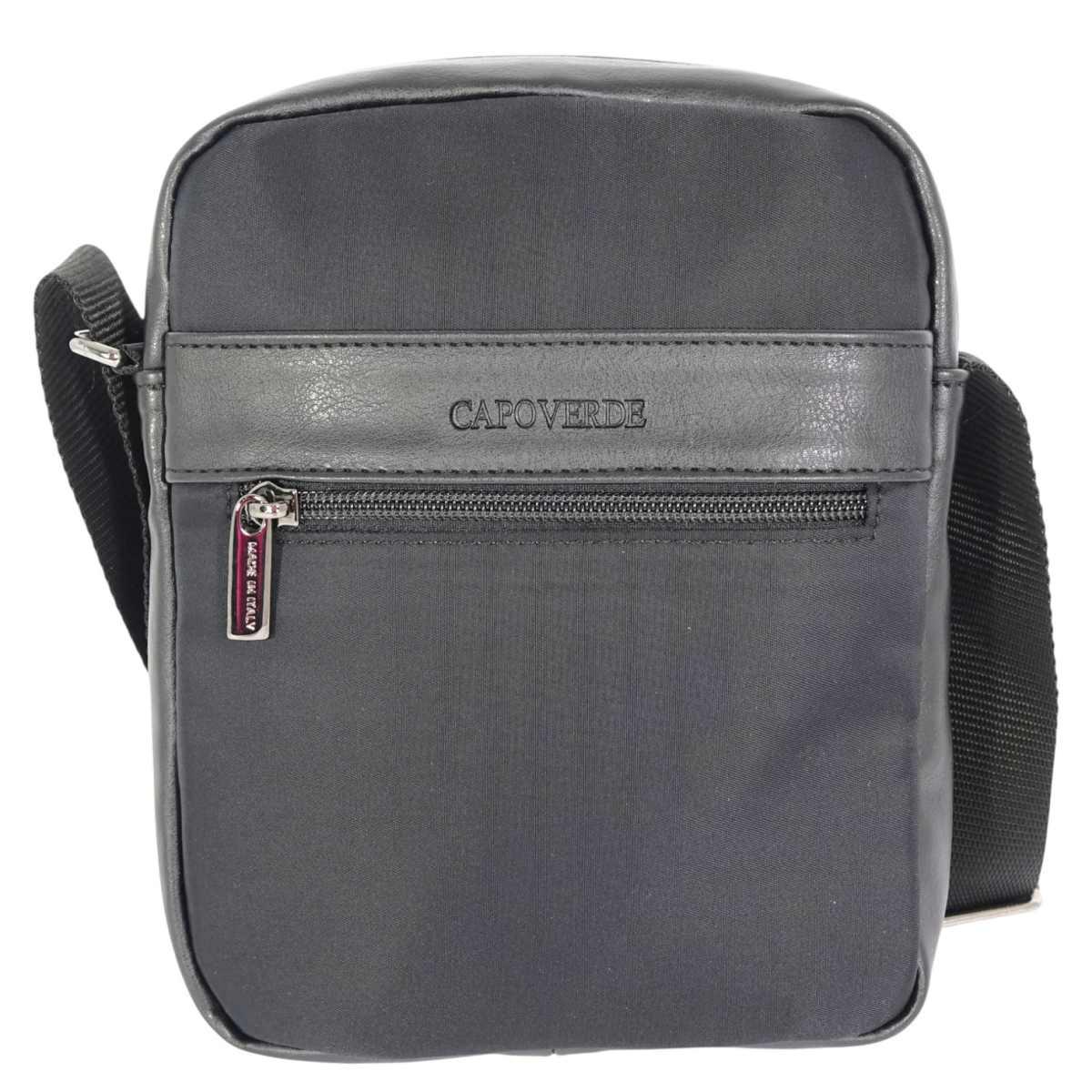 Tracolla uomo in ecopelle e tessuto tecnico Capoverde Made in Italy