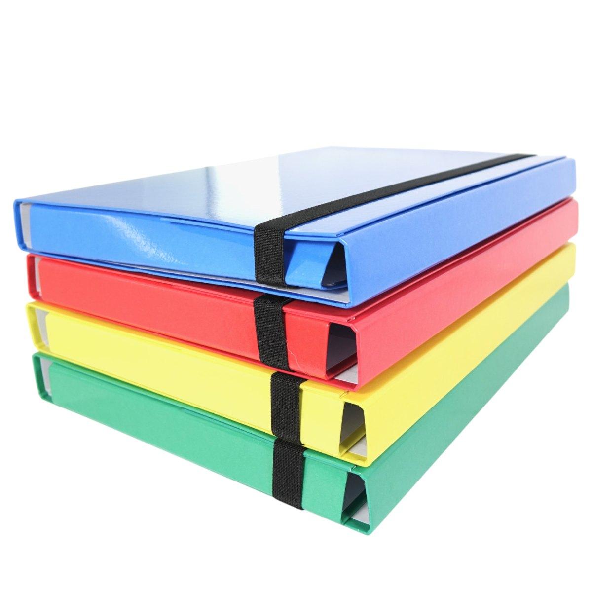 Cartelletta portaprogetti in cartoncino con elastico spessore 3 cm