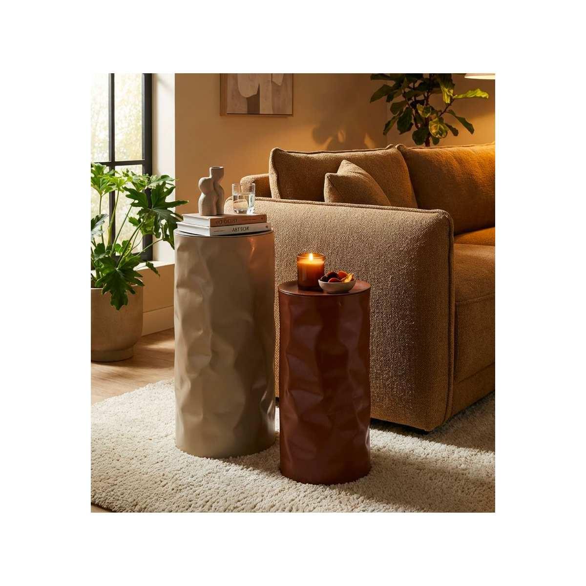 Tavolinetti norimberga coppia cm Ø 30x70-27x60