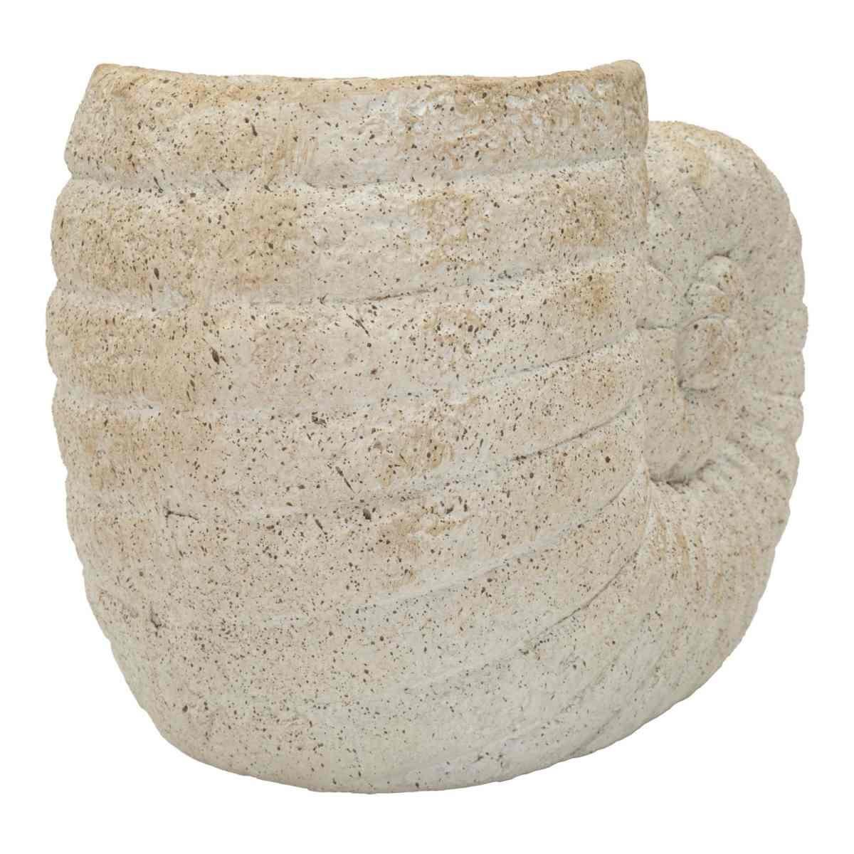 Vaso shell sand -a- cm 33x19x23 (apertura cm Ø 13)