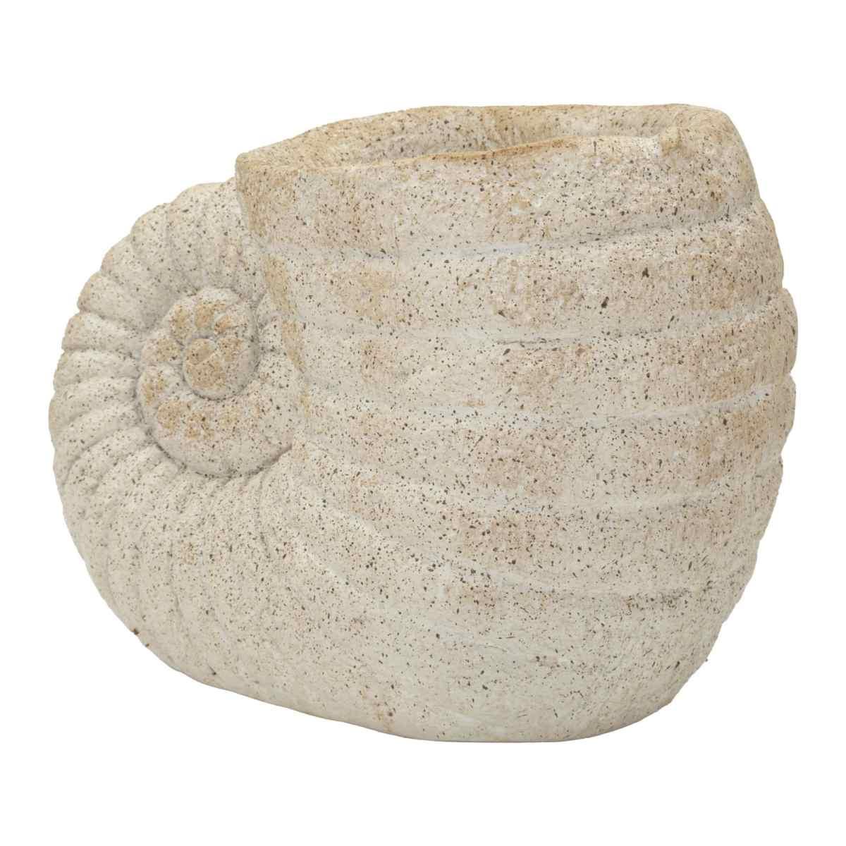 Vaso shell sand -a- cm 33x19x23 (apertura cm Ø 13)