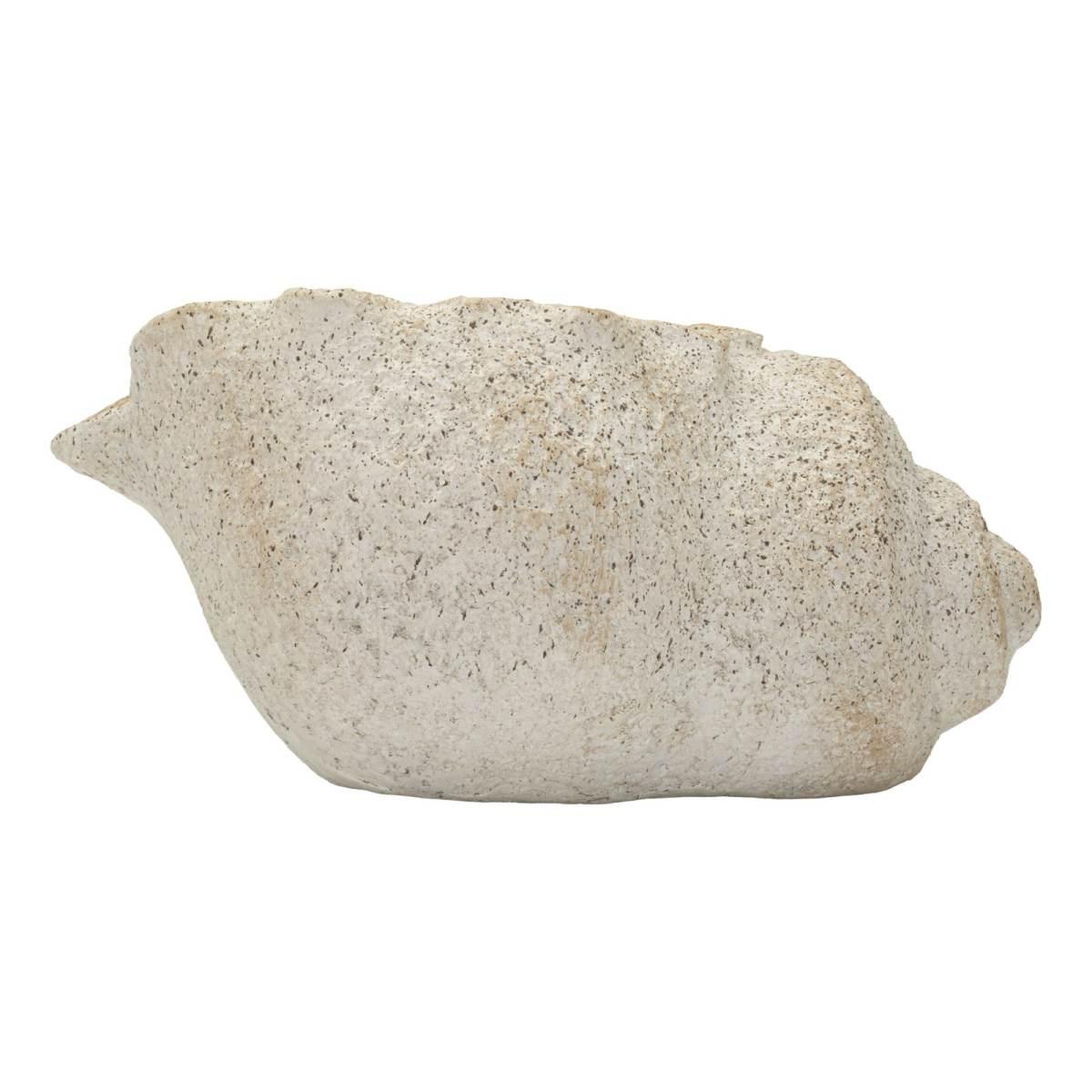 Vaso shell sand -b- cm 35x23x18 (apertura cm Ø 17x14)