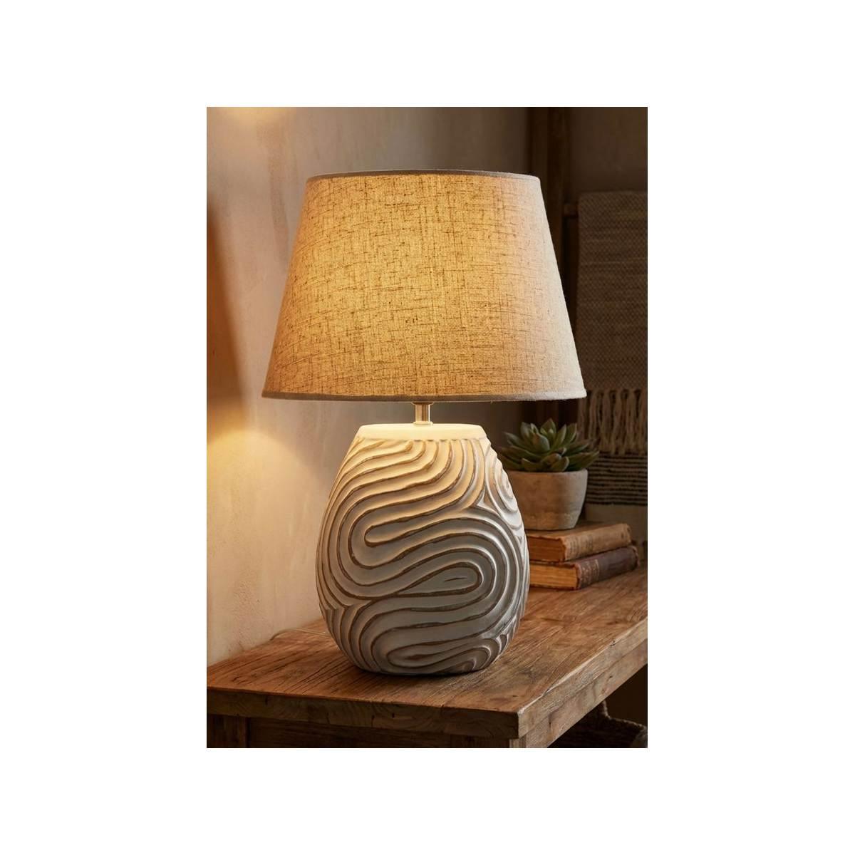 Lampada da tavolo resina oblix cm Ø 35x55