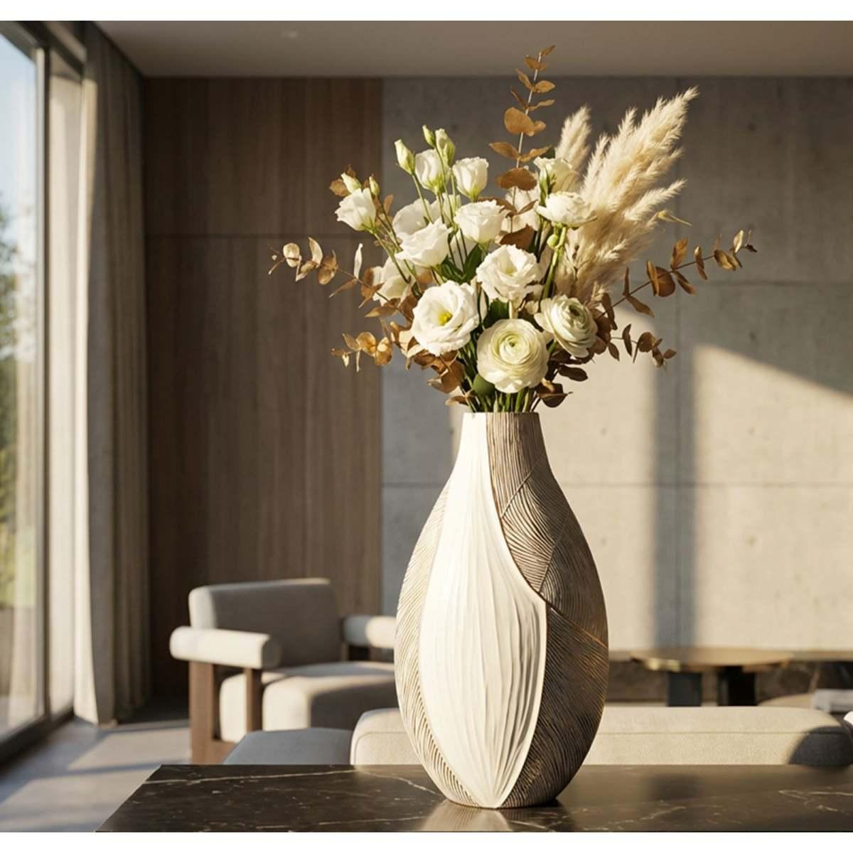 Vaso resina ho chi minh cm 29,5x13,5x50 (apertura cm 8x5)