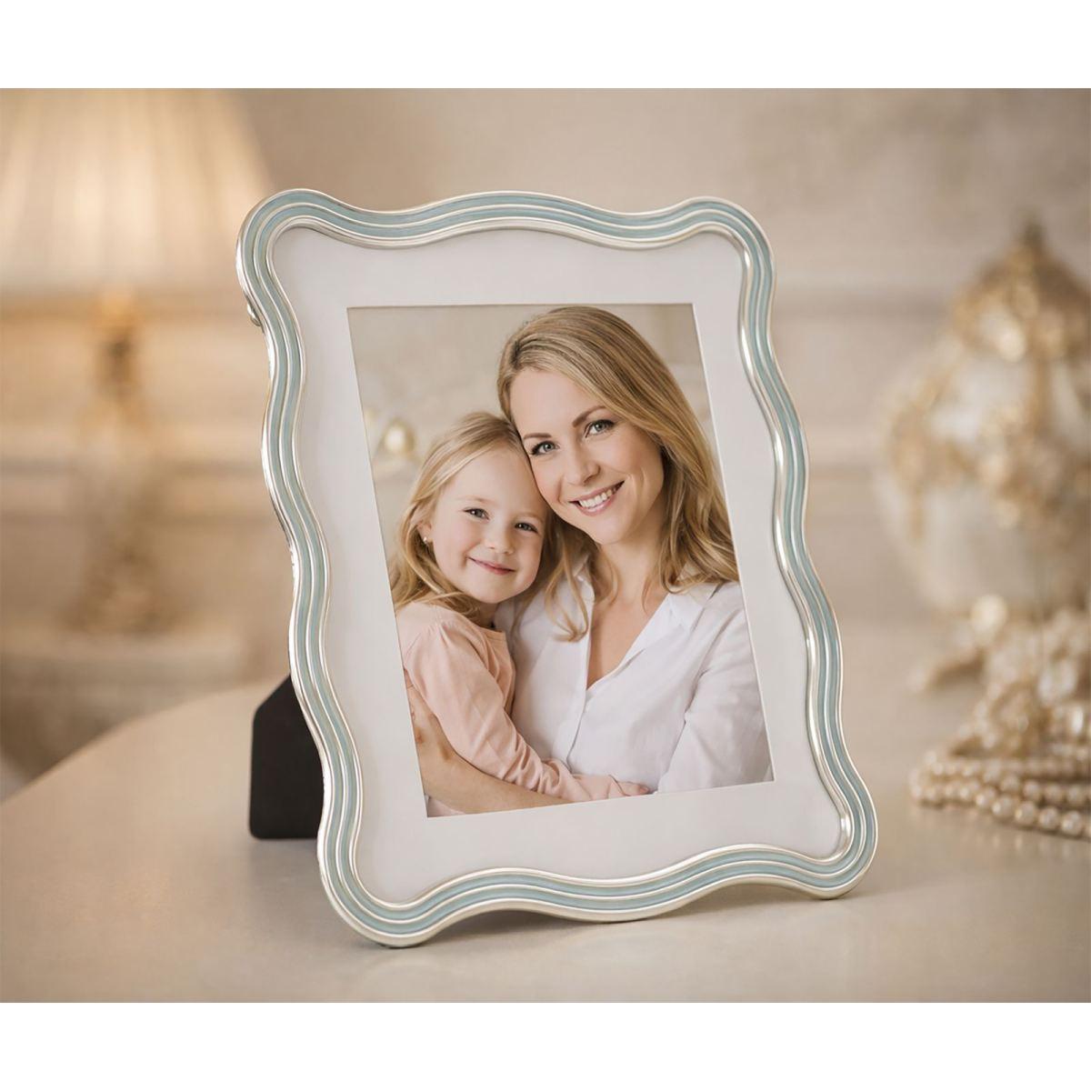 Cornice elizabeth celeste cm 22,7x1,3x27,6 (misura interna cm 20x25) min 2