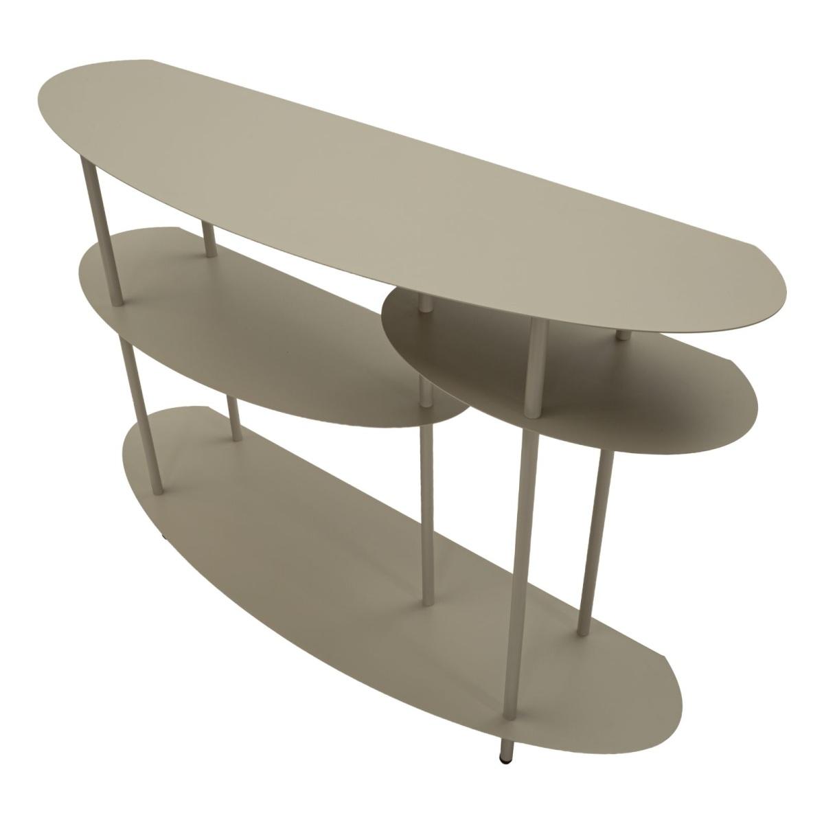 Console saturno plus tortora cm 118x34x82