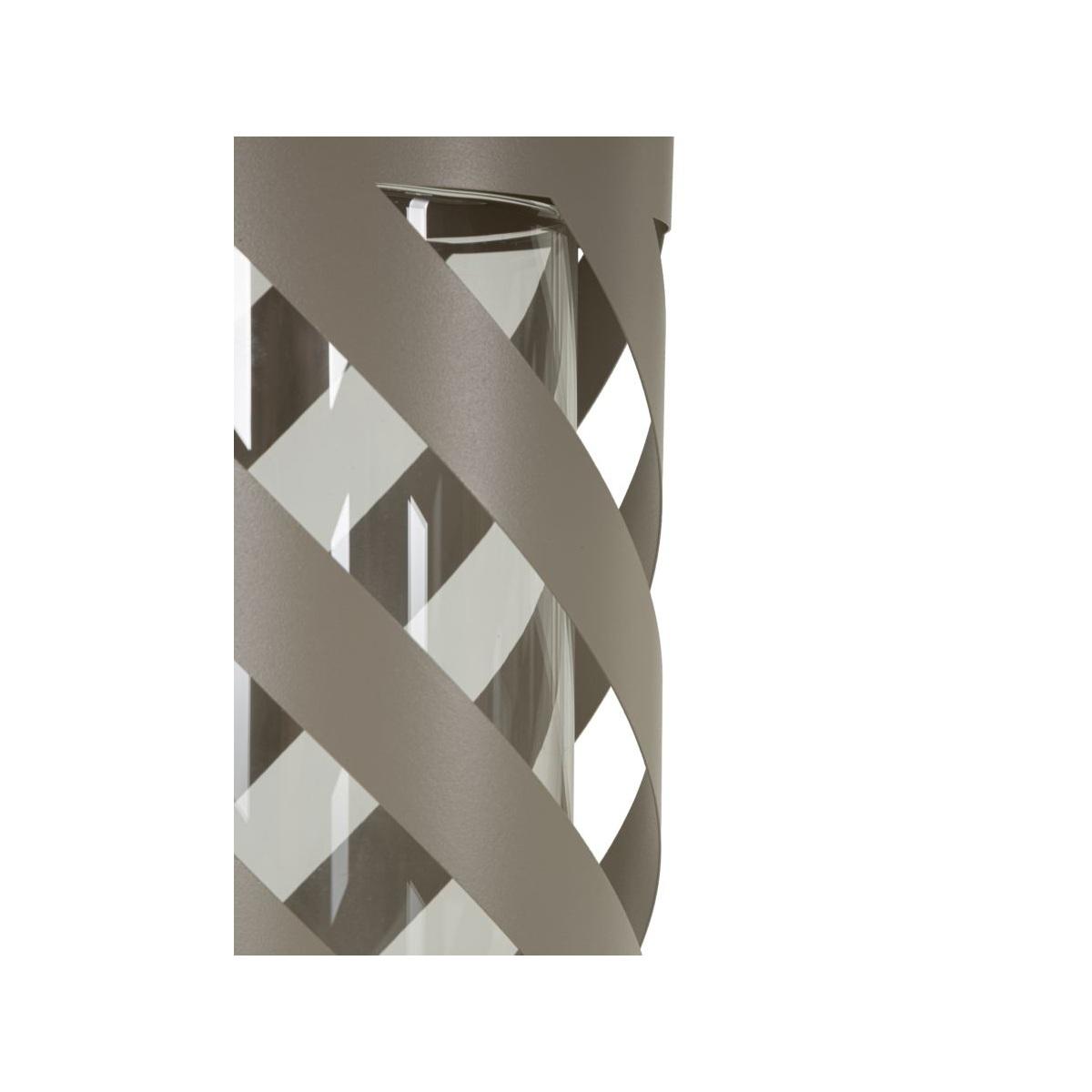 Lanterna saturno tortora twist cm Ø 23x43