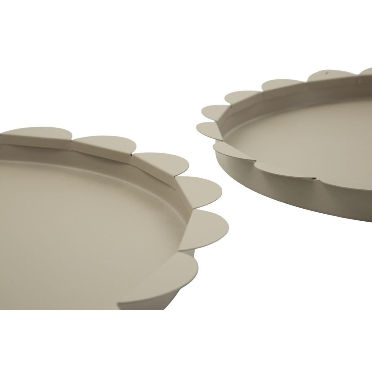 S/tasche saturno rot. tortora coppia cm Ø 33x2-27,5x2