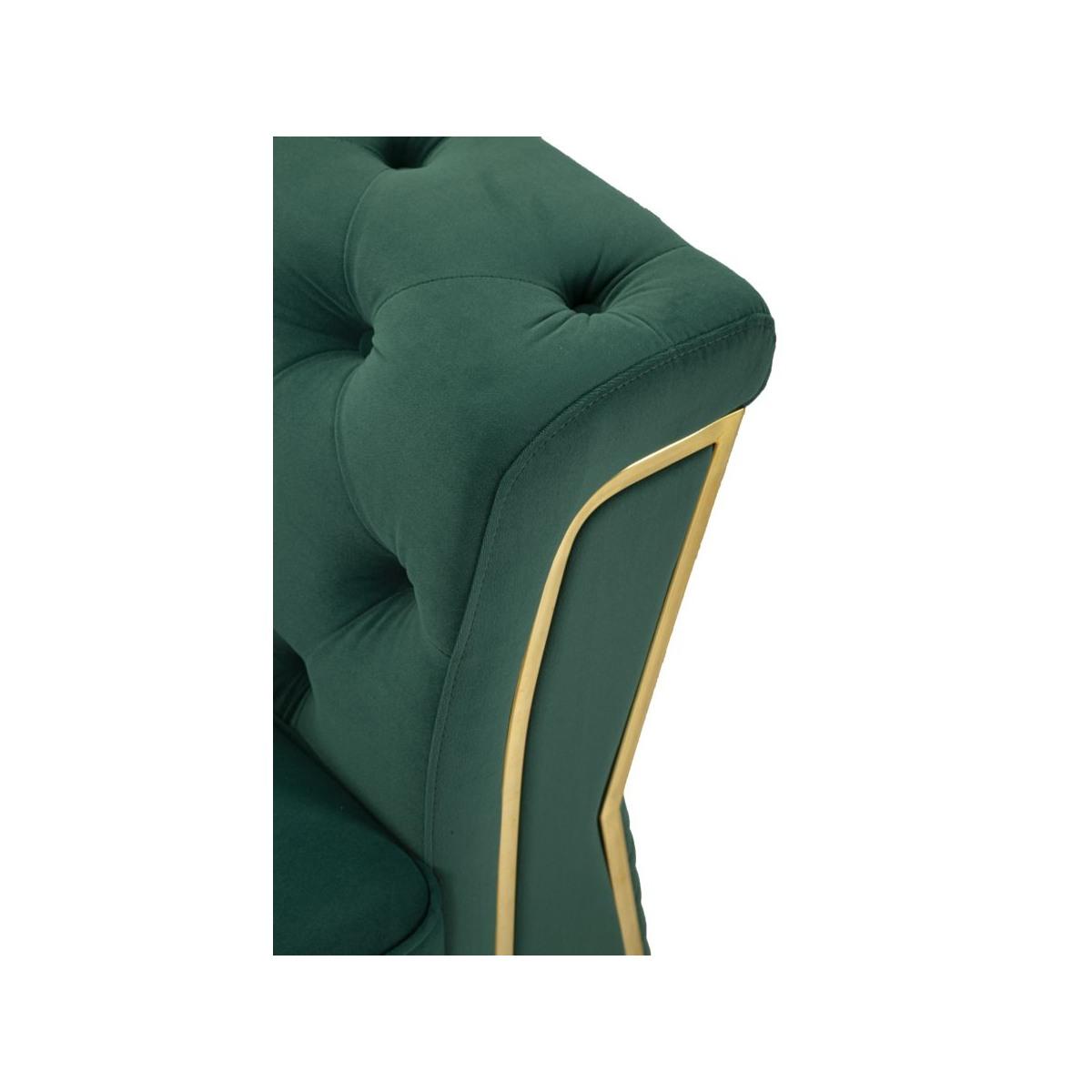 Divano emy verde c/cuscini cm 162x83x76