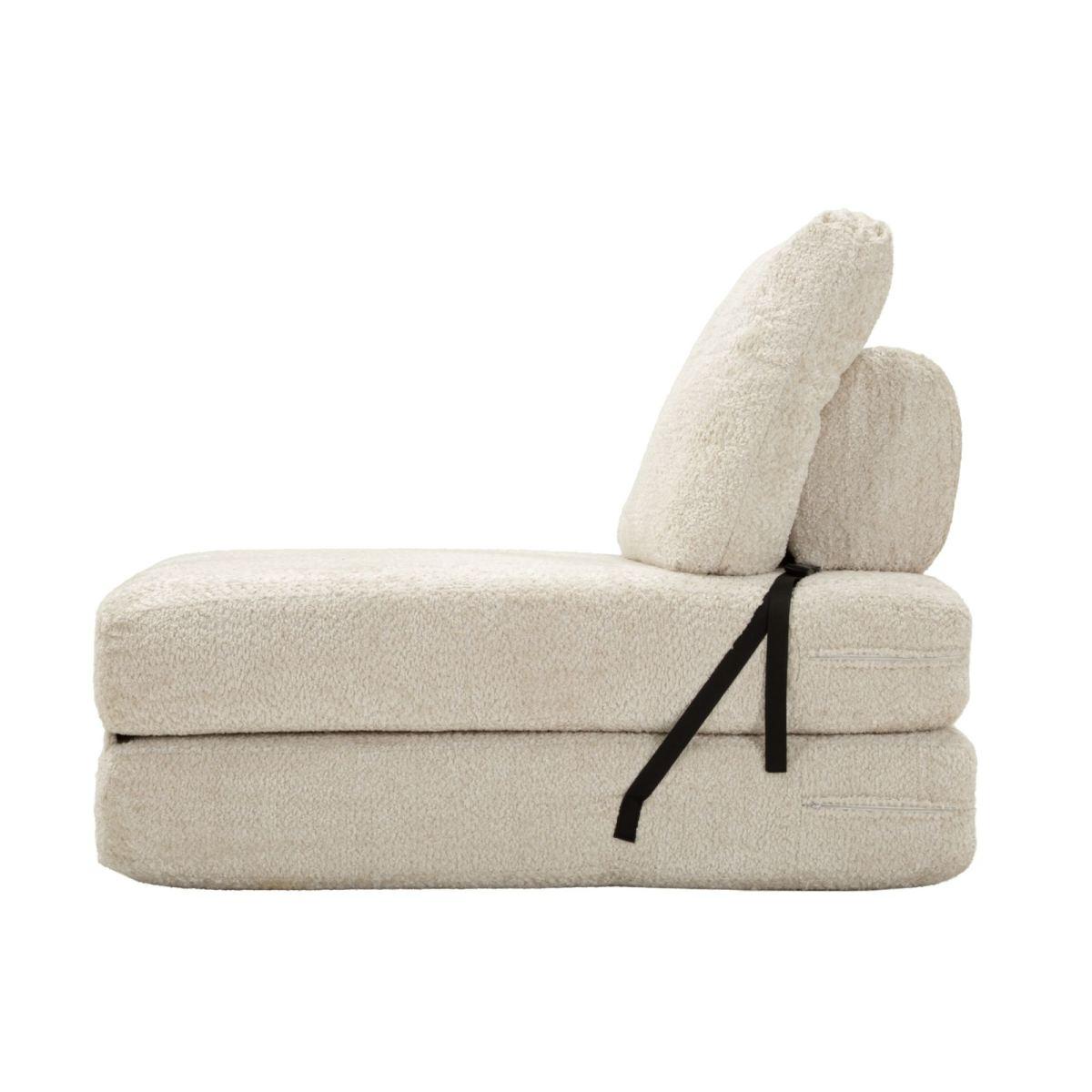 Poltrona/letto faster bianca cm 80x100x80 (compressa-misura letto cm204x80x18)