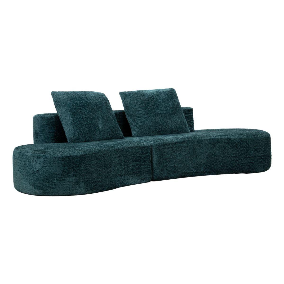 Divano island petrolio cm 238x92x78 (compresso)