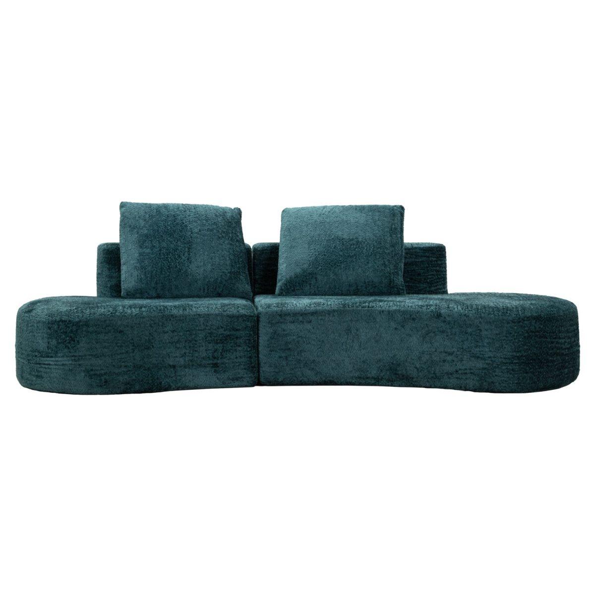 Divano island petrolio cm 238x92x78 (compresso)