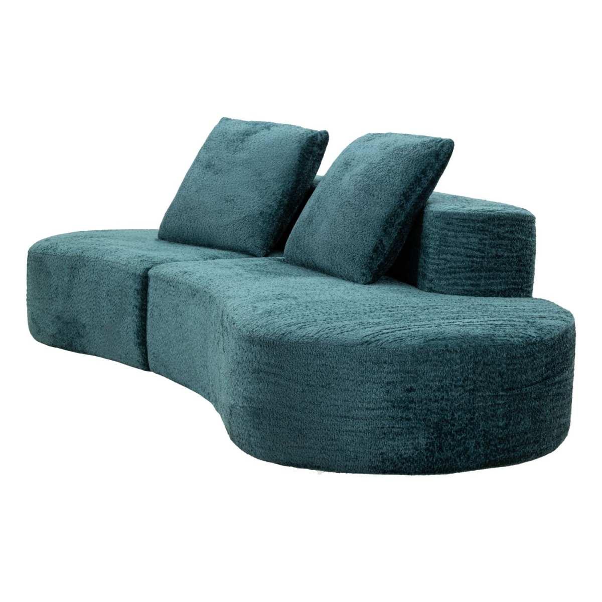 Divano island petrolio cm 238x92x78 (compresso)