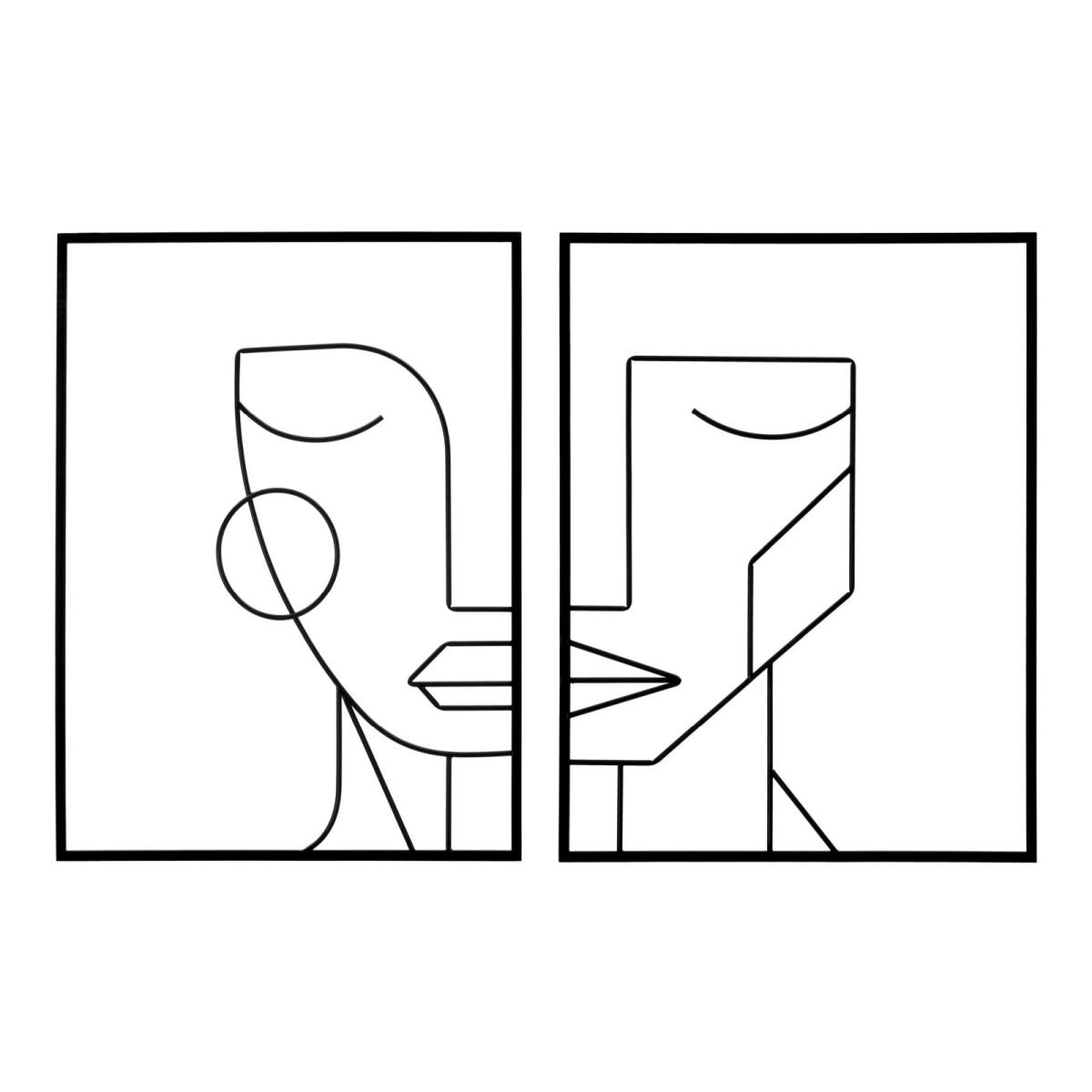 Pannello in ferro tribal simply coppia cm 60x1x80<br>