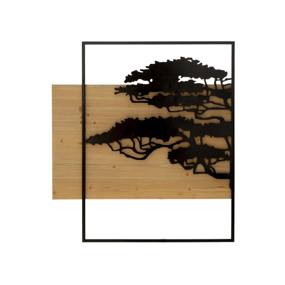 Pannello da muro lagos ferro e wood set 3pz cm 204x2x80 (72x2x80-60x2x80)