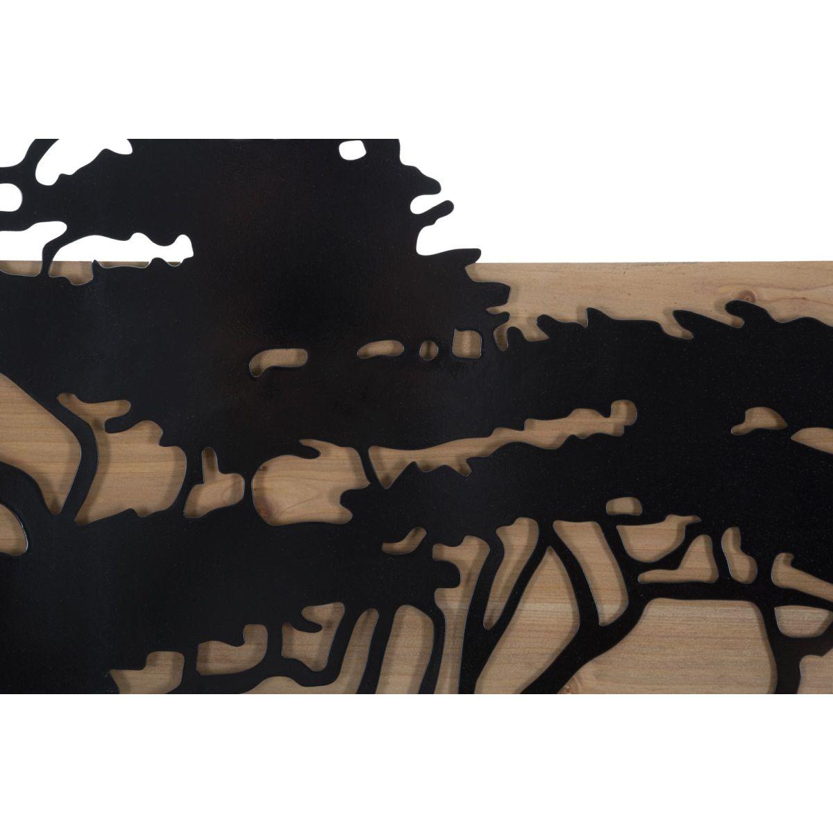 Pannello da muro lagos ferro e wood set 3pz cm 204x2x80 (72x2x80-60x2x80)