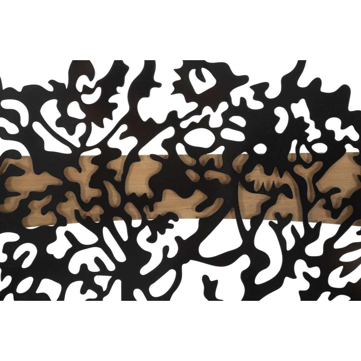 Pannello da muro tree ferro e wood set 3pz cm 176x2x90 (63x2x90-50x2x90)