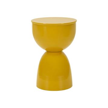 Tavolinetto in metallo yao senape cm Ø 31x46