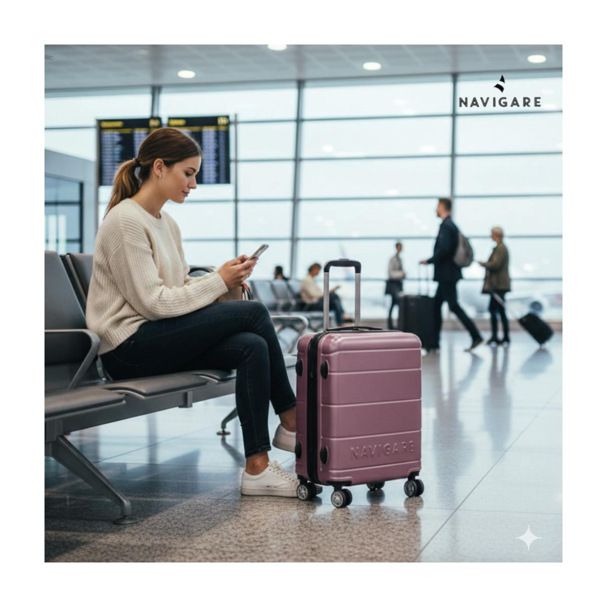 Trolley singolo bagaglio a mano in policarbonato espandibile Navigare