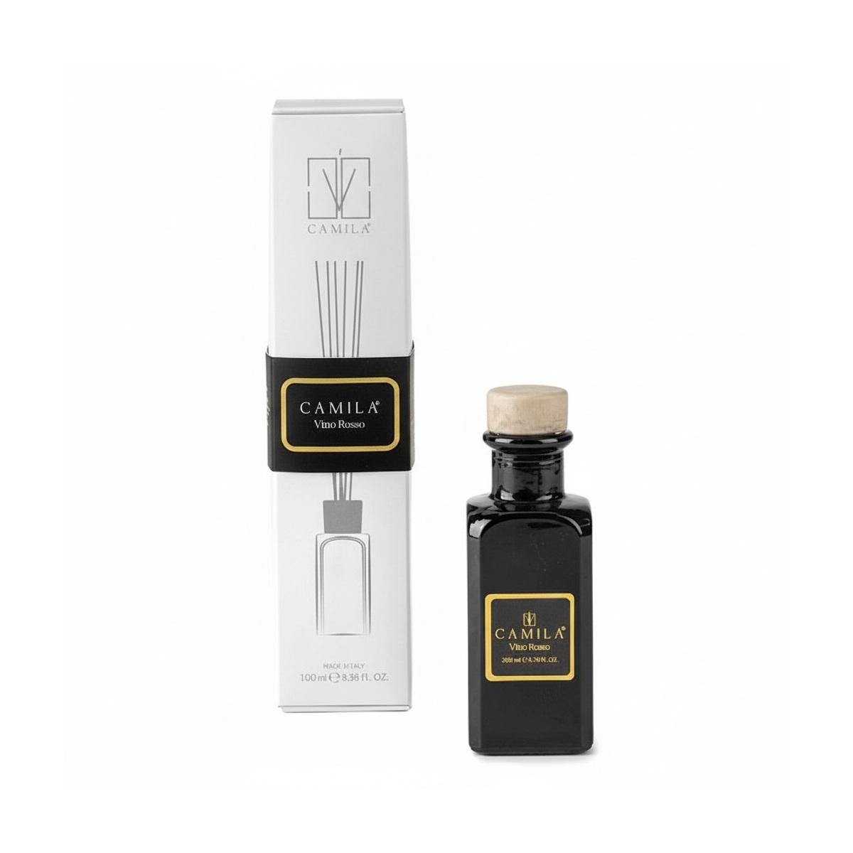 Profumatore 100 ml nero fragranza vino rosso Camilia